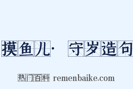 摸鱼儿·守岁造句是什么意思的图片